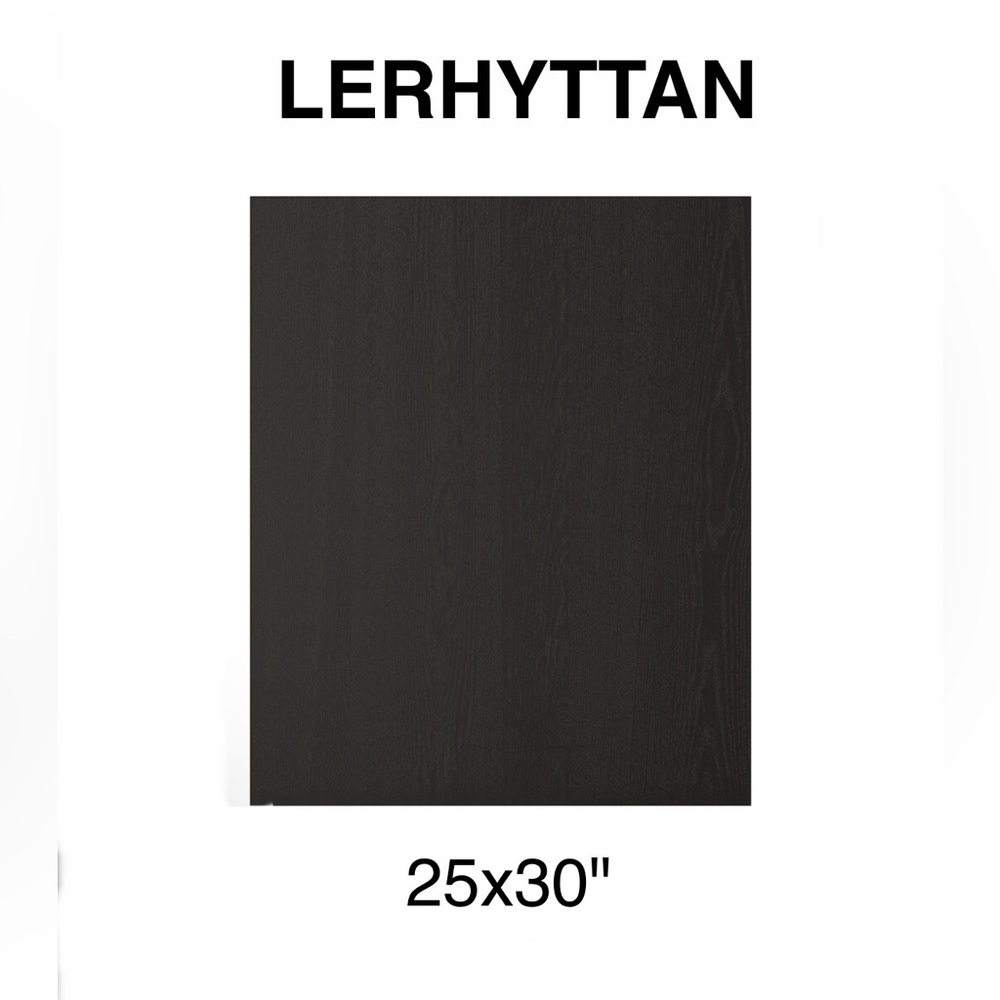 IKEA LERHYTTAN 25x30" cover panel black stained 203.559.24